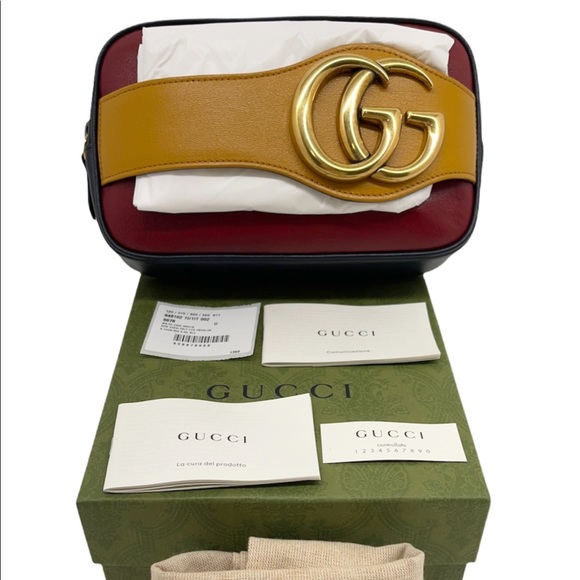 Gucci GG Marmont Cosmetic Case New Sakai Dahlia Pouch Clutch Wristlet - Picture 13 of 16